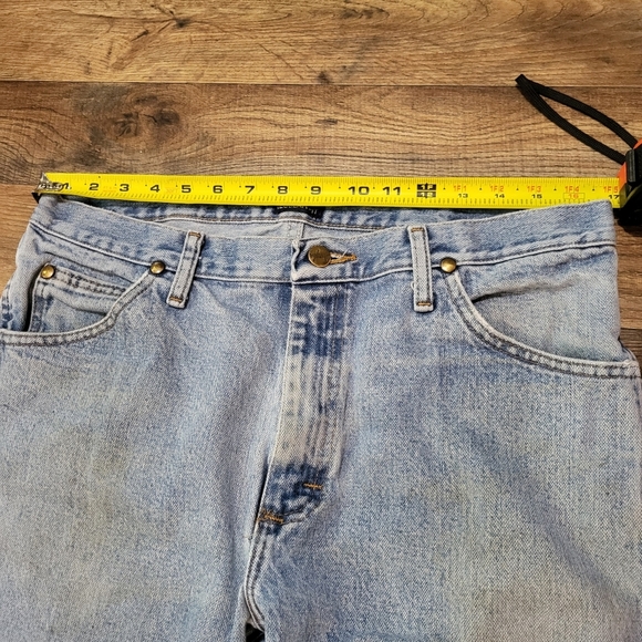Wrangler Men's Western Light Wash Denim Jeans Size 34x36 - Picture 7 of 11